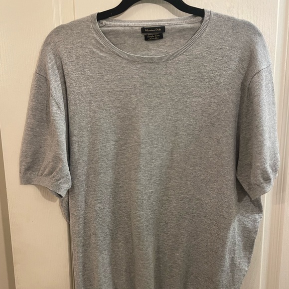 Massimo Dutti Knit T-Shirt.  Tag removed but fits like XL. - Picture 1 of 3